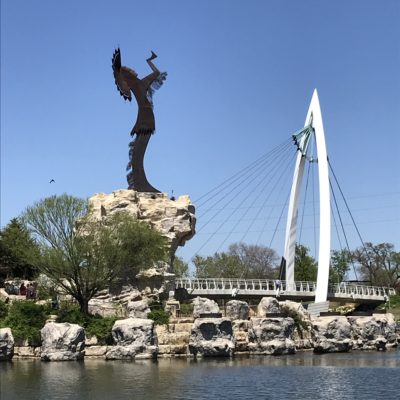 Finding the Wichita Troll & Riverside Fountains